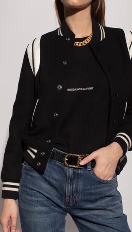 サンローラン　テディボンバージャケット　36