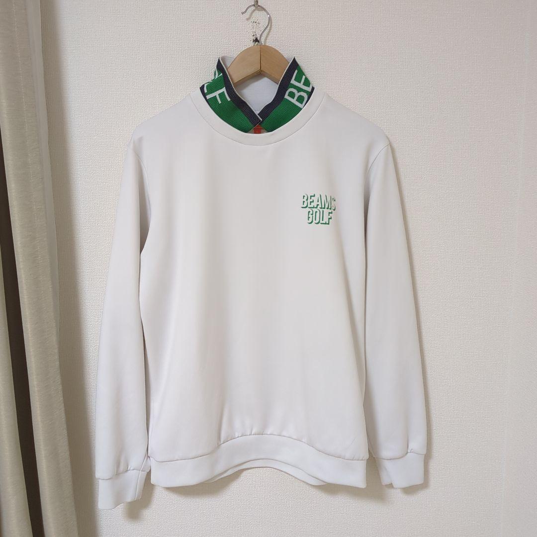 ★美品★BEAMS　GOLF　衿裏ロゴ　ダンボール　プルオーバー　サイズ　L