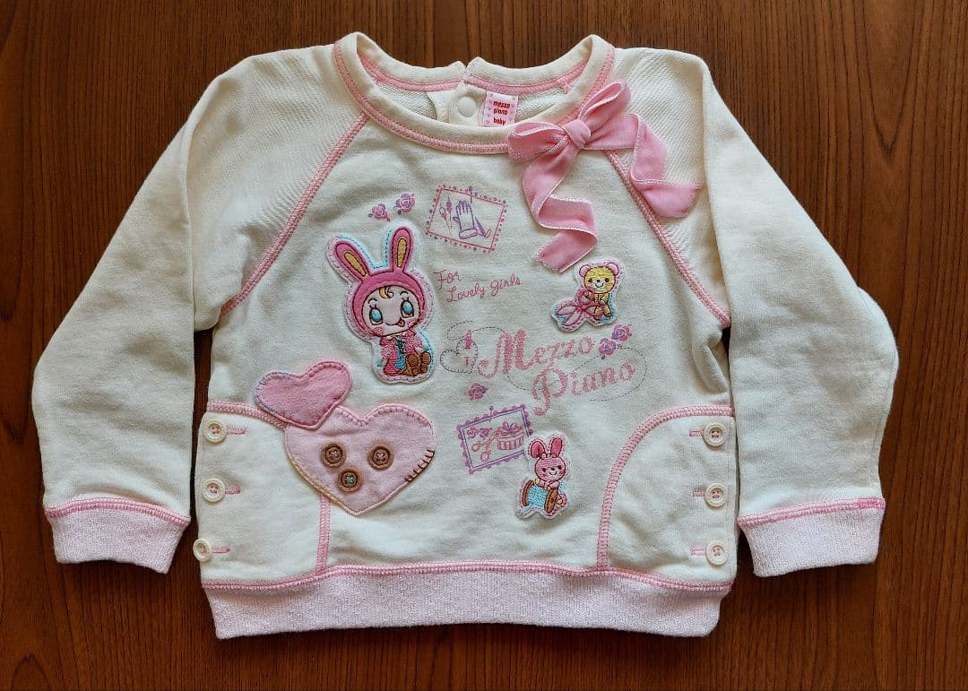 Mezzo Piano ベリエちゃん刺繍リボン付きトップス 平成 激レア 90