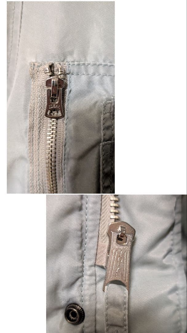 極上軍物 N-3B フライトジャケットグレーカーキ M/L n3b ミリタリー