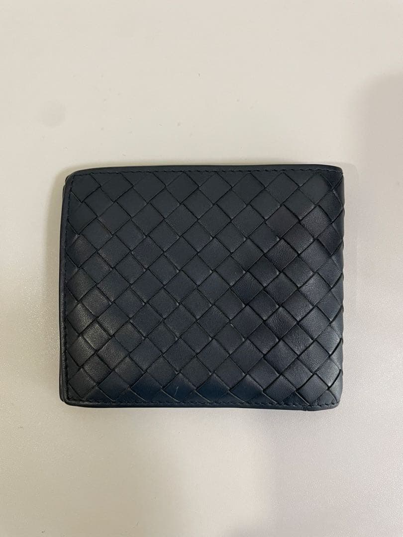 BOTTEGA VENETA 財布　二つ折り財布 ネイビー