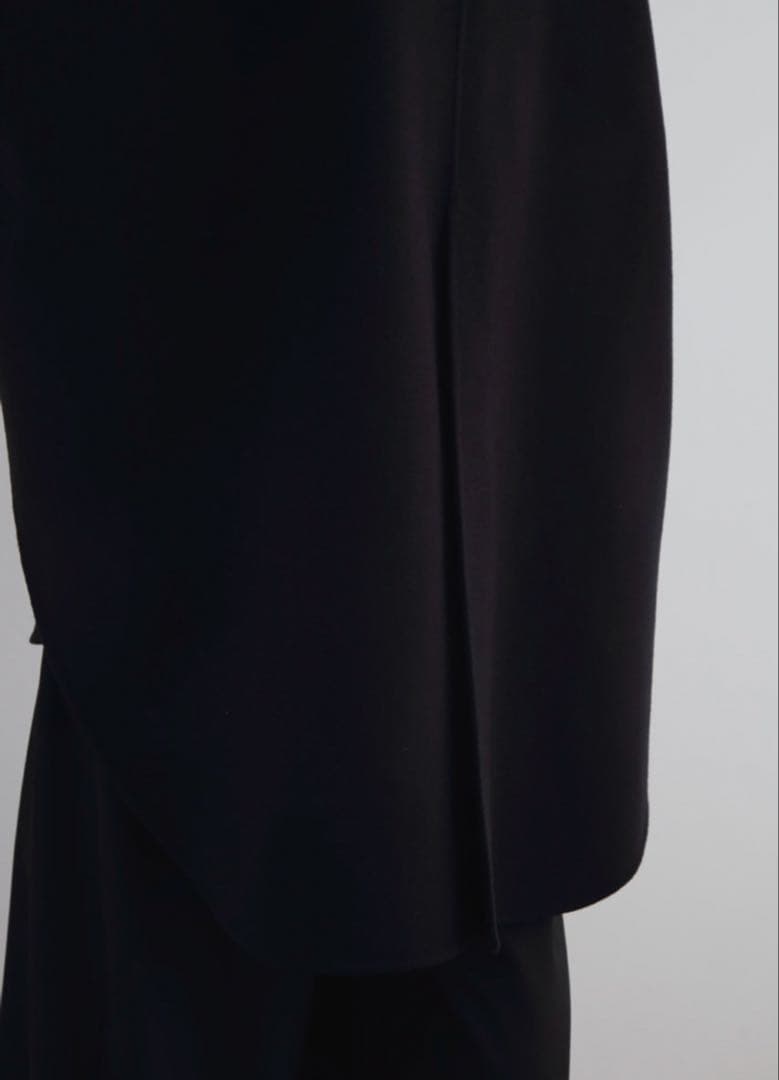 LE PHIL ソフトウールリバーポンチョ ブラック 0サイズ 新品