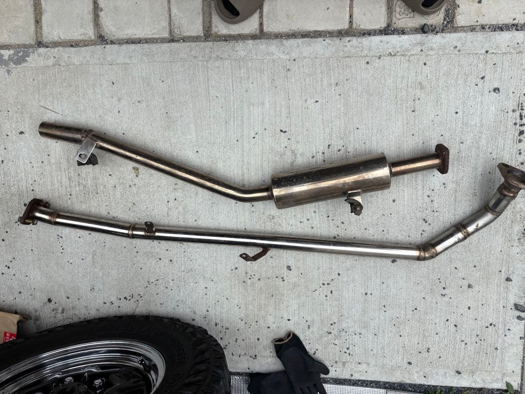 ステンレス製マフラー フランジ付き　ジムニー71