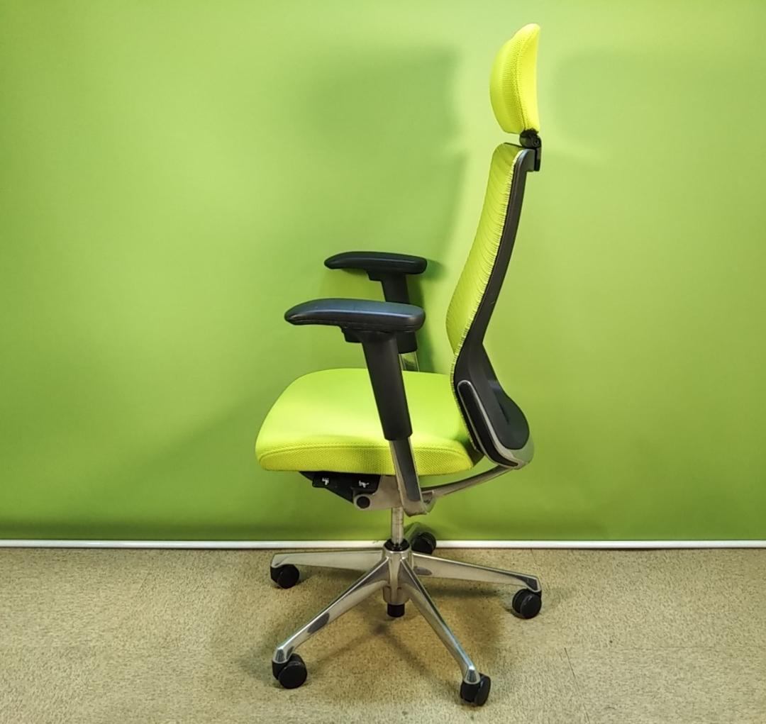 ah　オカムラ　コーラル　ライムグリーン　2018年 エクストラハイバック 中古