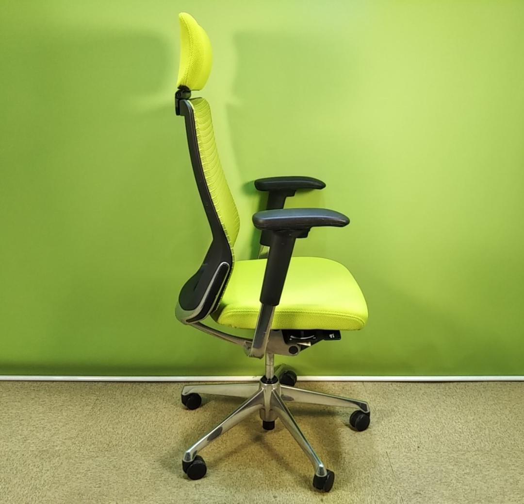 ah　オカムラ　コーラル　ライムグリーン　2018年 エクストラハイバック 中古