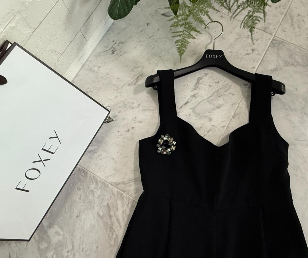 美品★DAISY LIN/デイジーリンフォクシードレスパンツ オールインワン40