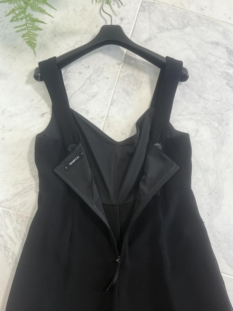 美品★DAISY LIN/デイジーリンフォクシードレスパンツ オールインワン40