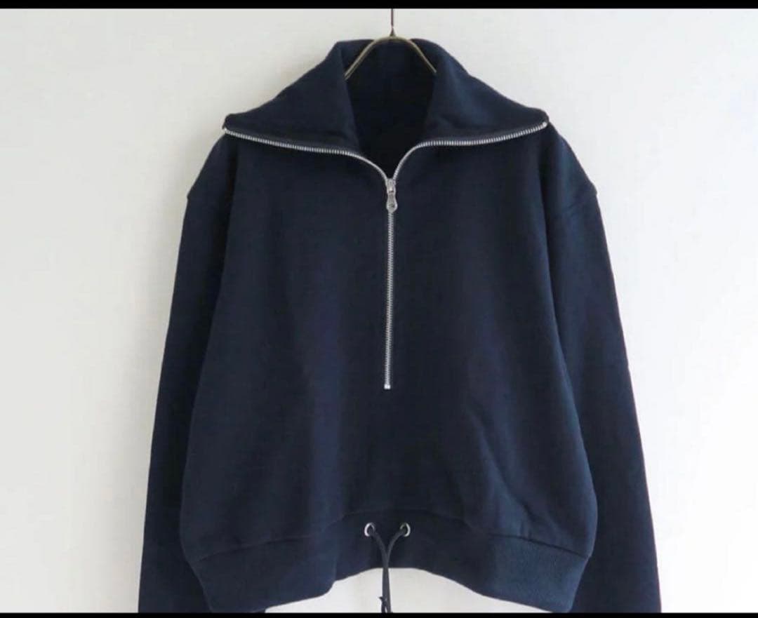 junmikami ジュンミカミ　ハーフジップアップ スウェット