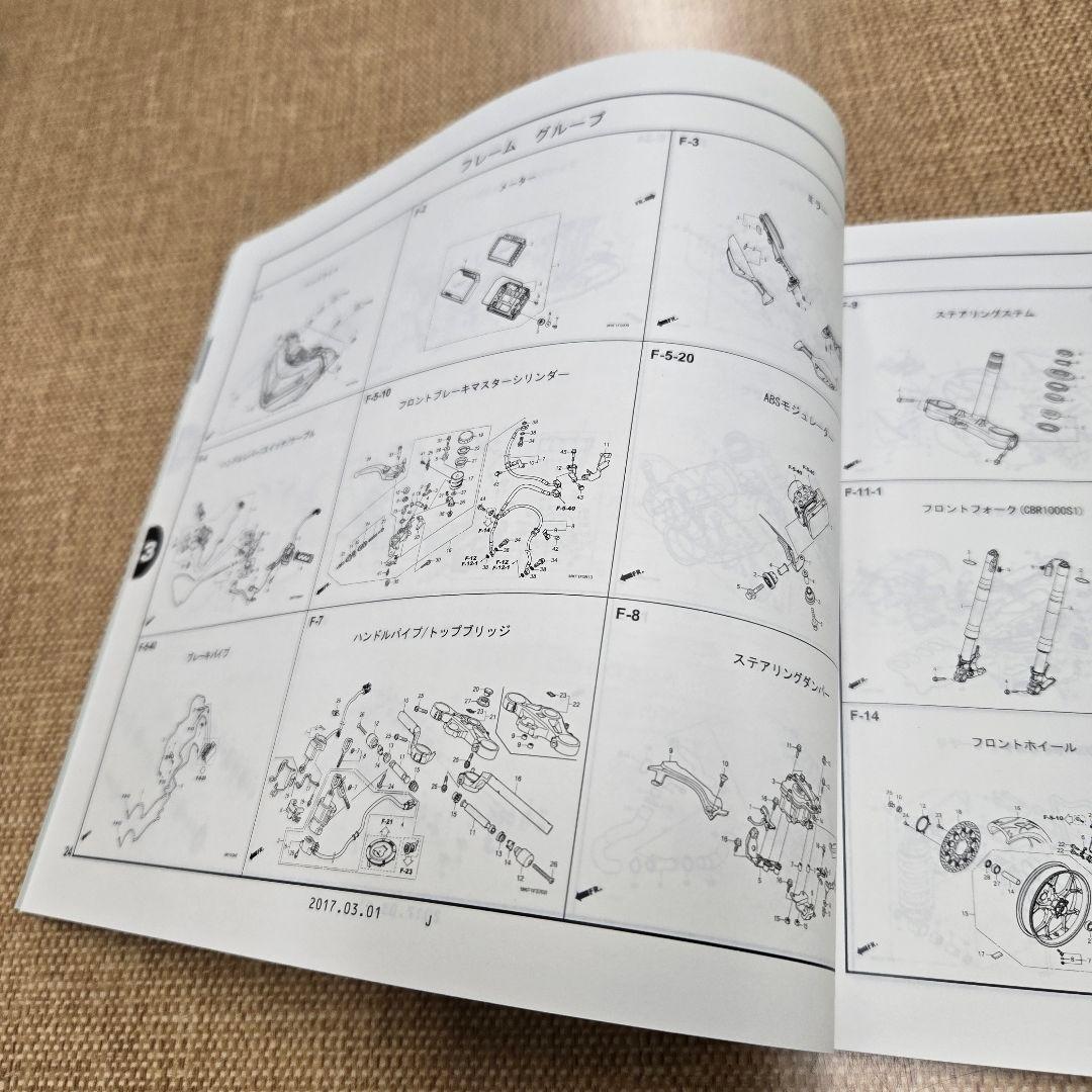 ホンダ CBR 1000RR SC77 サービスマニュアル&パーツカタログ