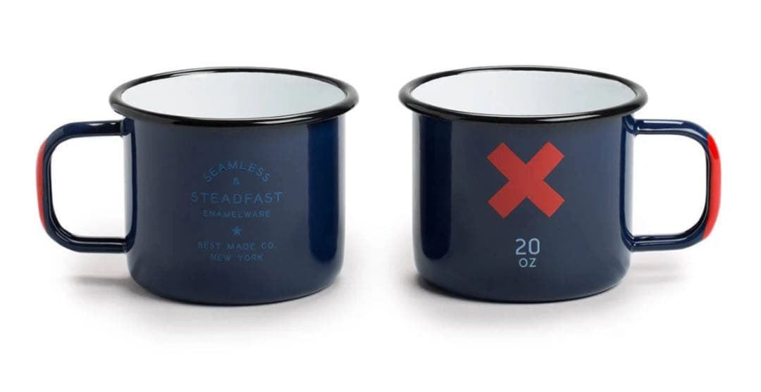 Best madeホーローカップペアセット