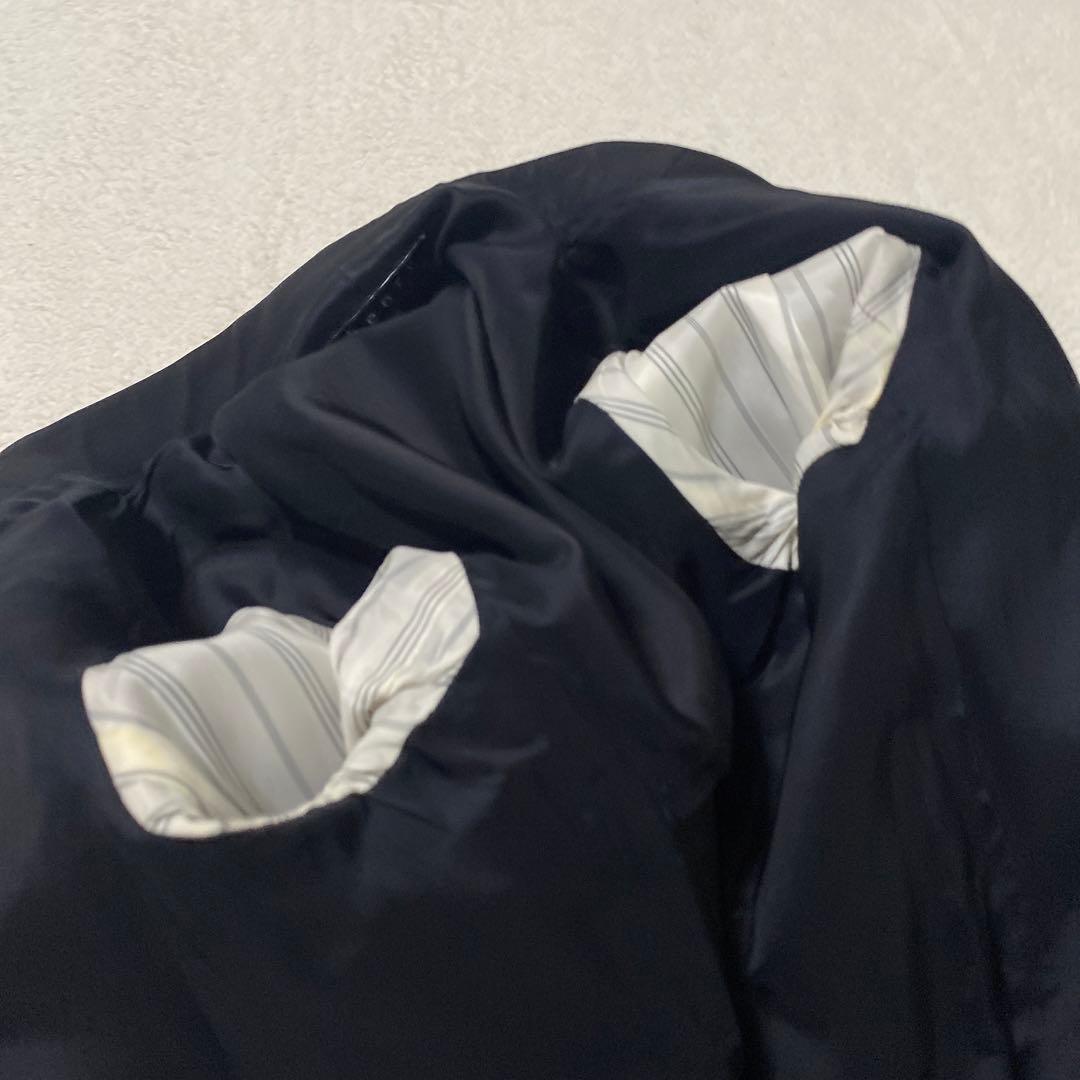 ✨美品✨theory ノーカラージャケット　黒　Tailor Lanai 背抜き