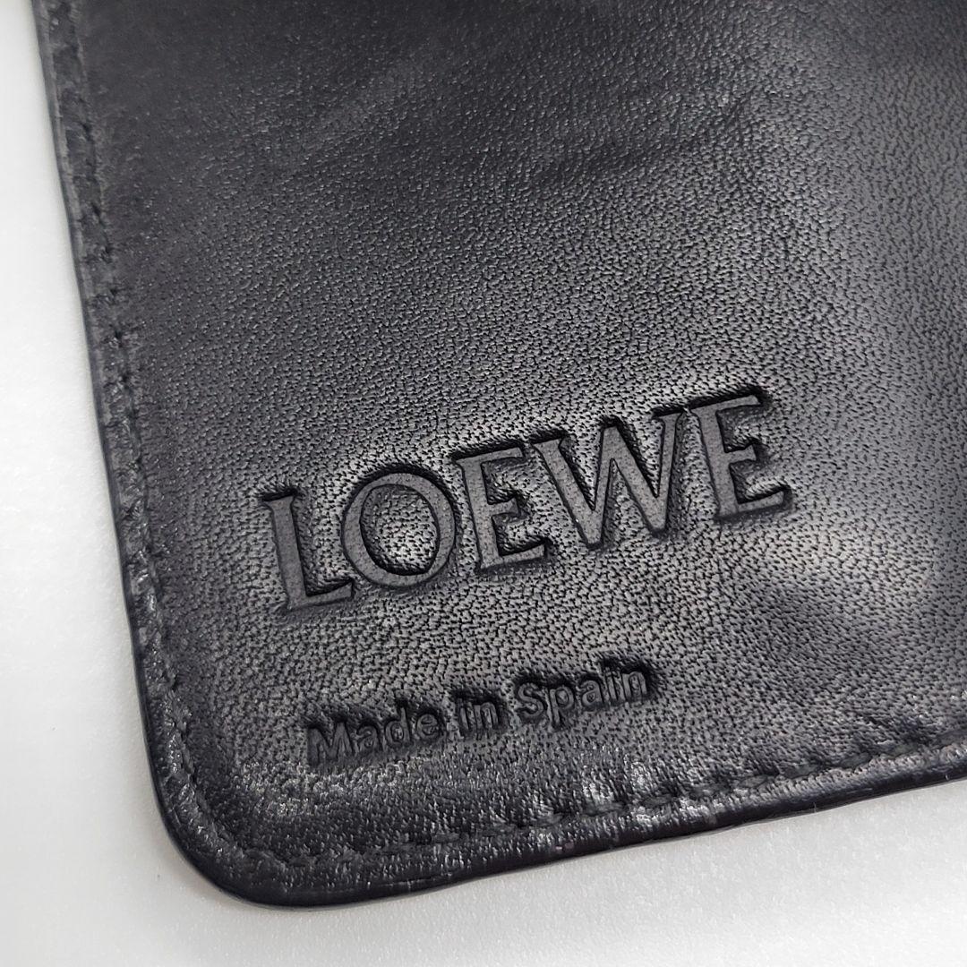 美品✨️ LOEWE 6連 キーケース リピートアナグラム ブラック シルバー