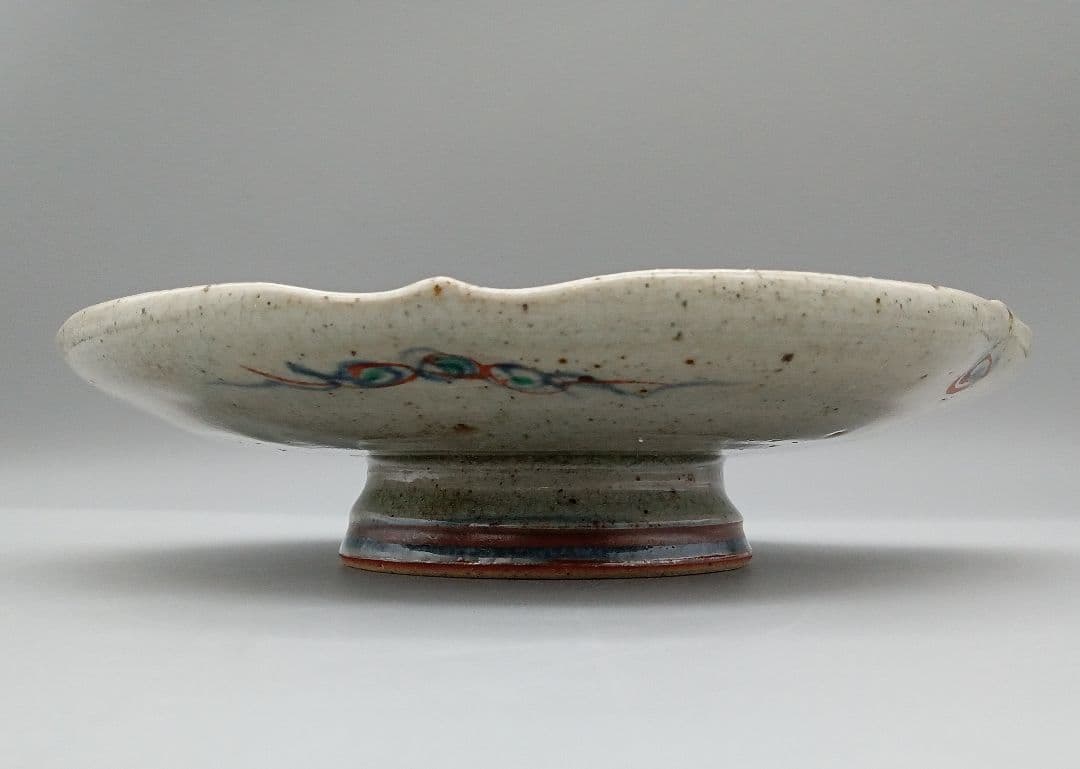 イムサエム 高台皿 器 色絵 現代作家