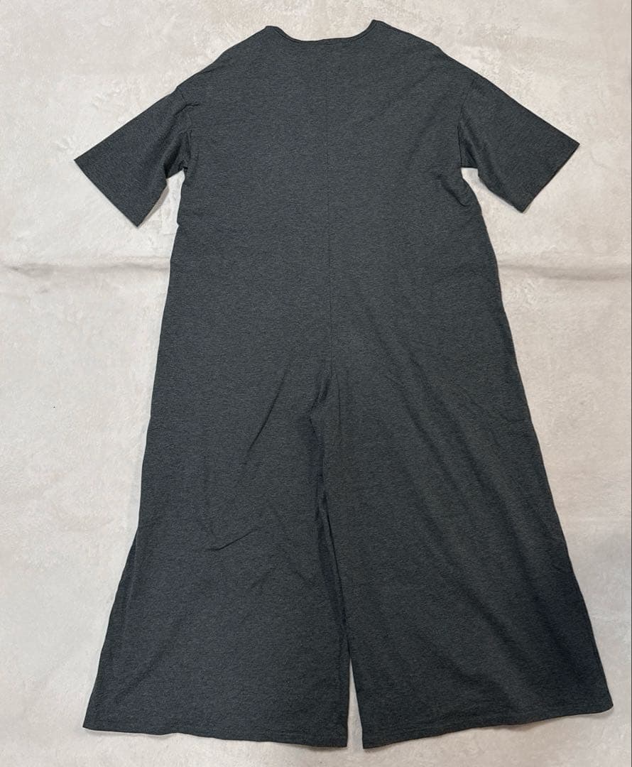 ETRE TOKYO エトレトウキョウ Vネックリラクシーオールインワン グレー