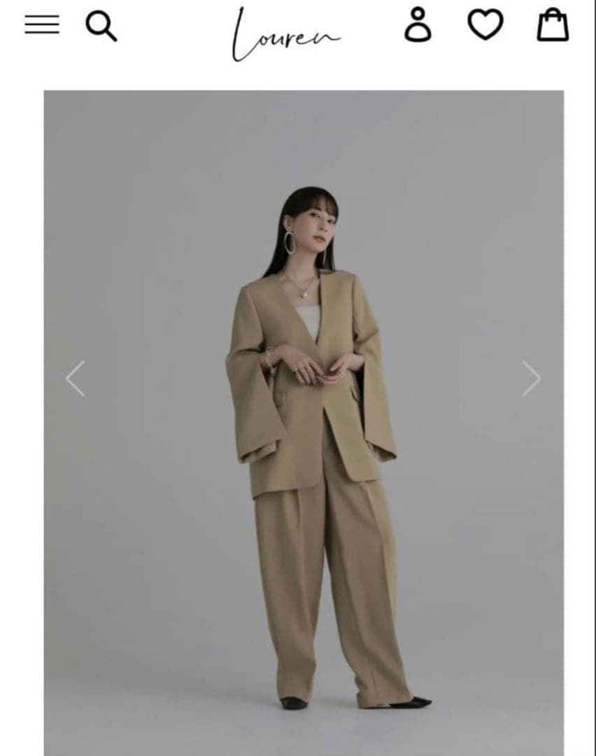 louren　slit sleeve jacket