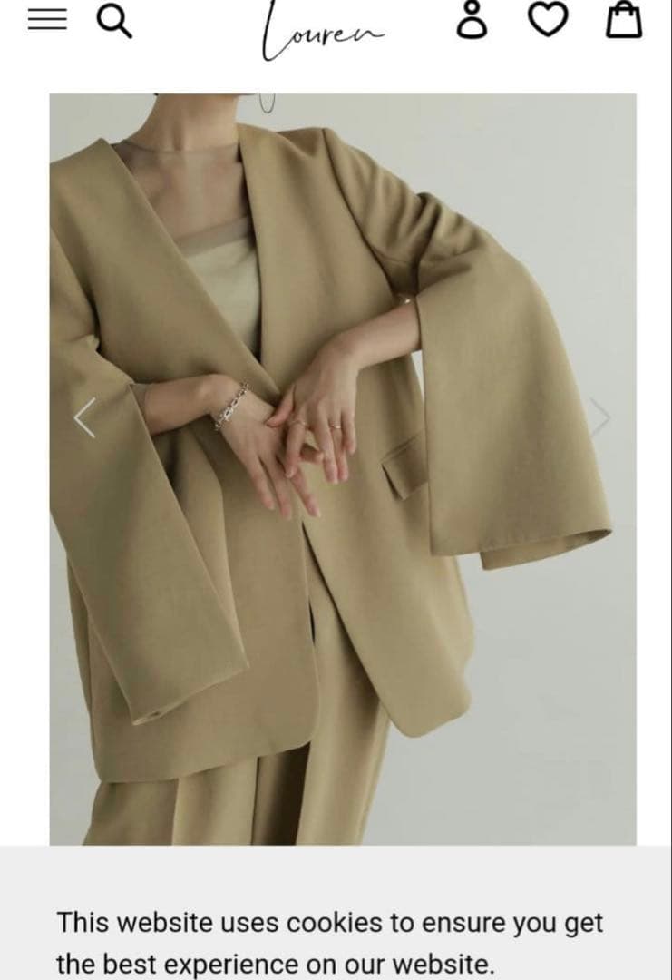 louren　slit sleeve jacket