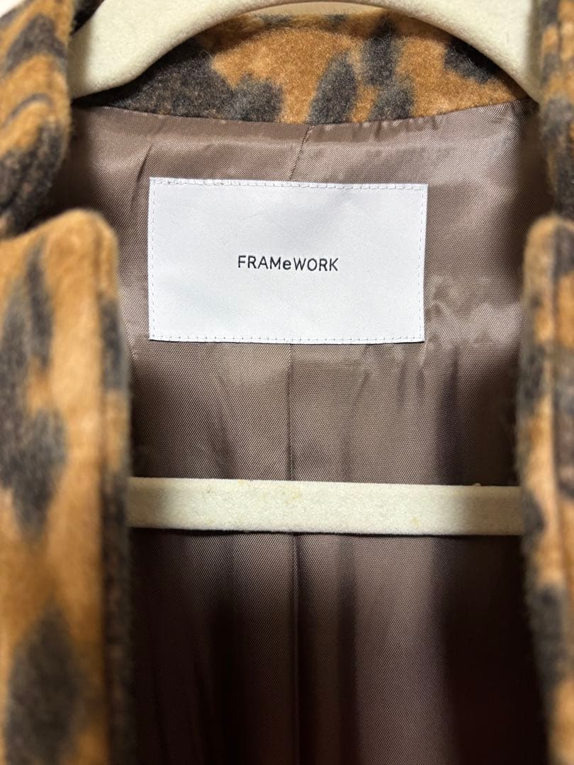 FRAMeWORK ヒョウ柄 ロングコート サイズ36