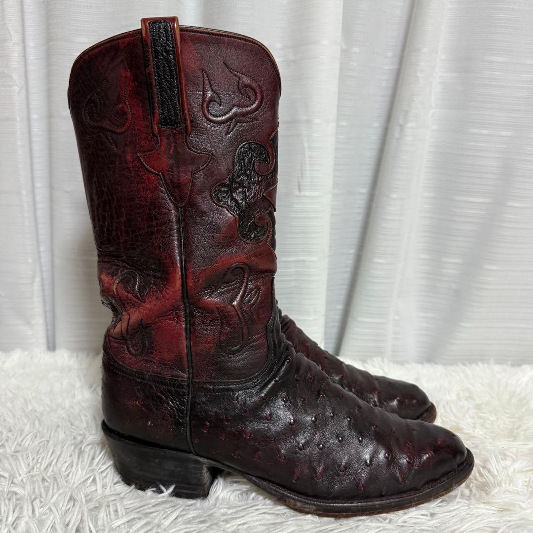 極美品⭐️ Lucchese ルケーシー　ウエスタンブーツ　エキゾチックレザー