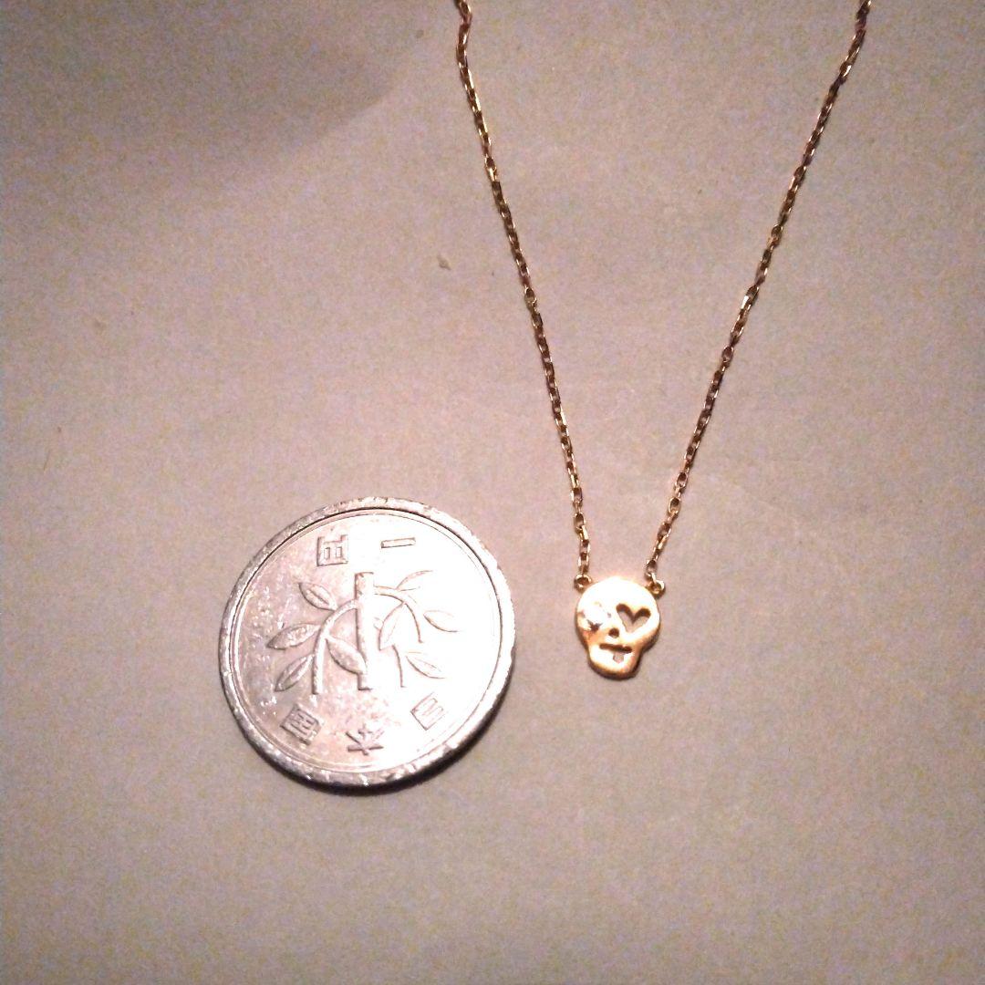 オレフィーチェ　スカルモチーフ ネックレス 　K18ダイヤモンドネックレス