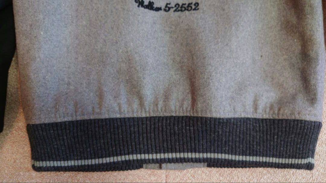 ハ*オ様 SCHOTT BROS. スタジャン グレー/ネイビー　Lサイズ