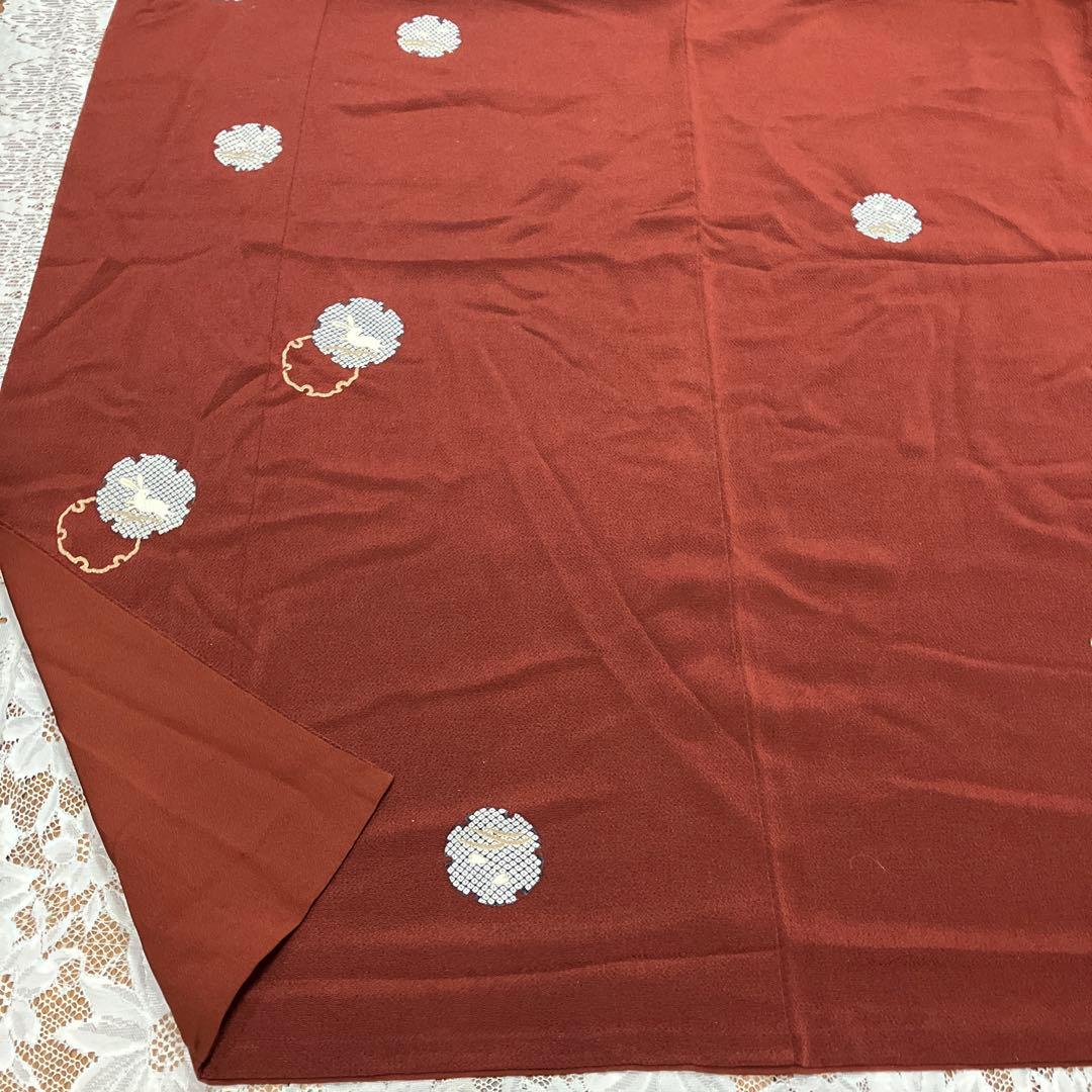 美品３点セット うさぎ小紋&相良刺繍名古屋帯&新品帯締め トールサイズ