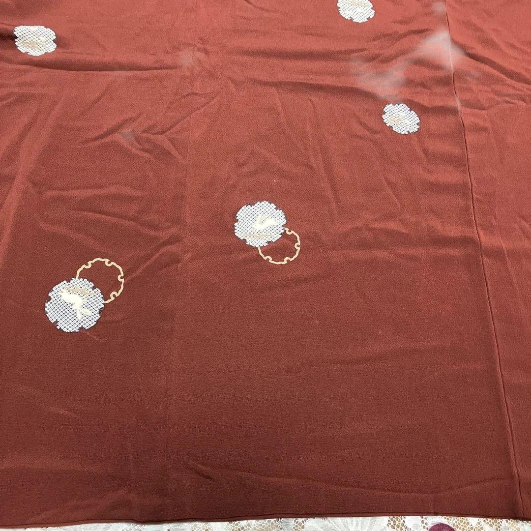 美品３点セット うさぎ小紋&相良刺繍名古屋帯&新品帯締め トールサイズ