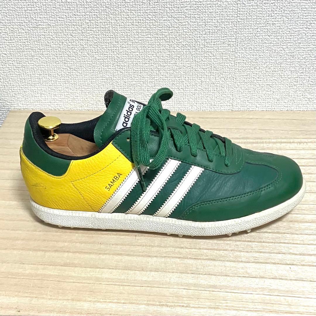 超希少 adidas SAMBA GOLF ゴルフシューズ 緑/黄26cm