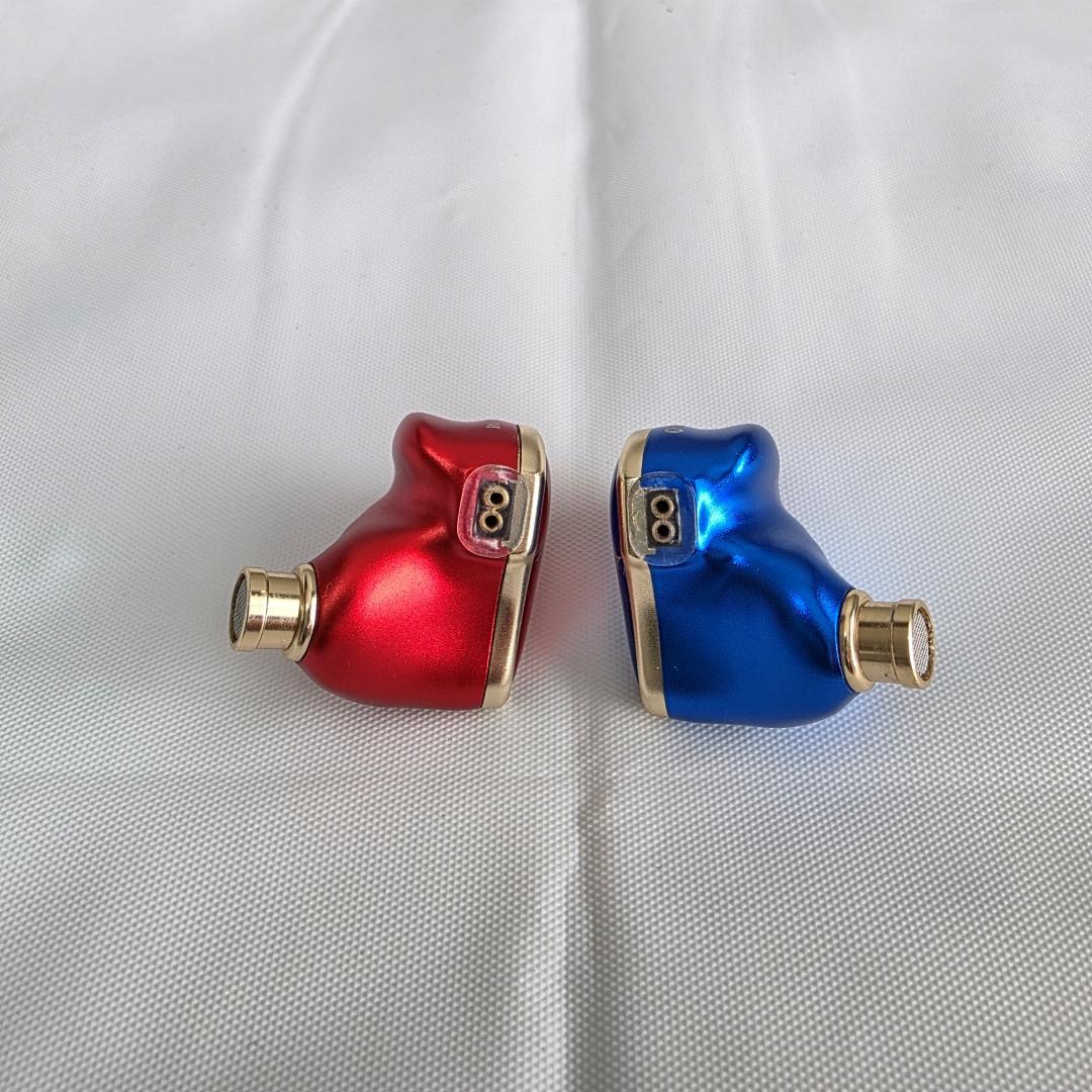 HIDIZS MS4 イヤホン レッド＆ブルー