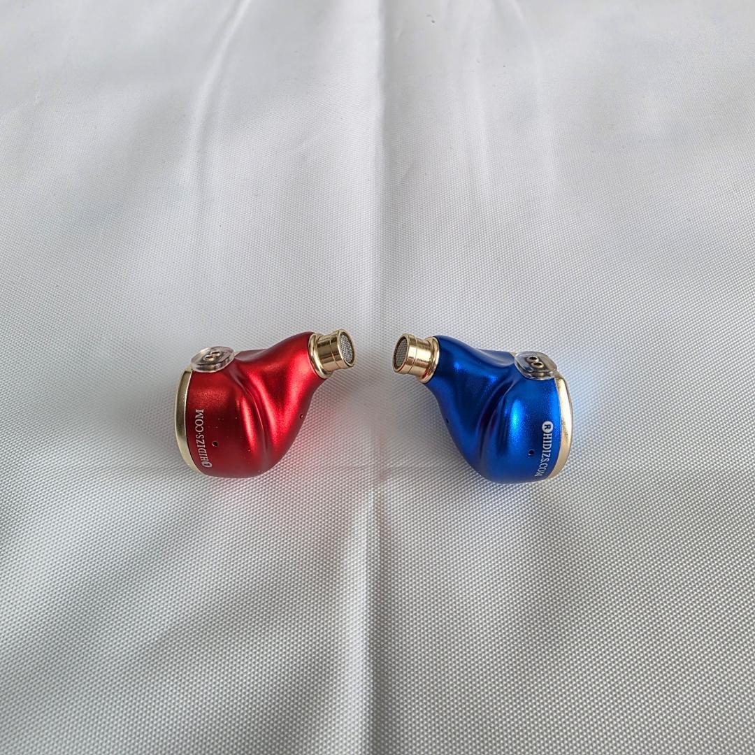 HIDIZS MS4 イヤホン レッド＆ブルー
