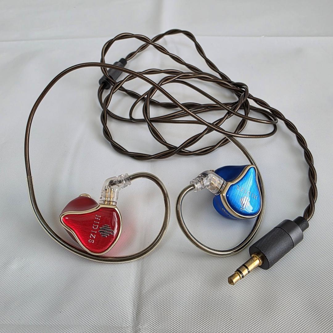 HIDIZS MS4 イヤホン レッド＆ブルー