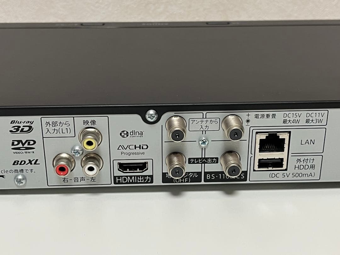 SHARP AQUOS Blu−ray レコーダー BD-NW510 【美品】