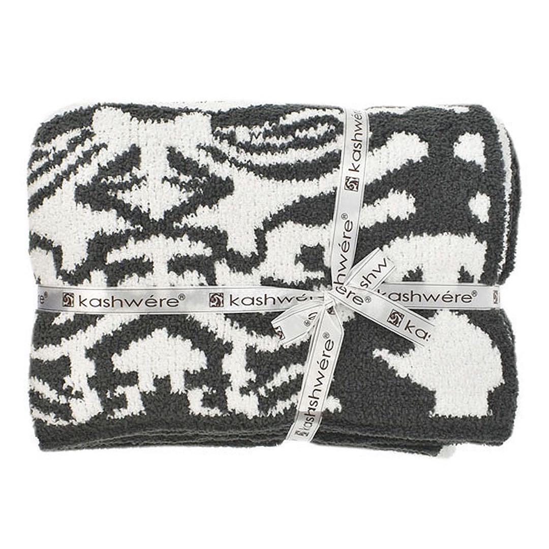 kashwere カシウエア ダマスクブランケット スレートホワイト