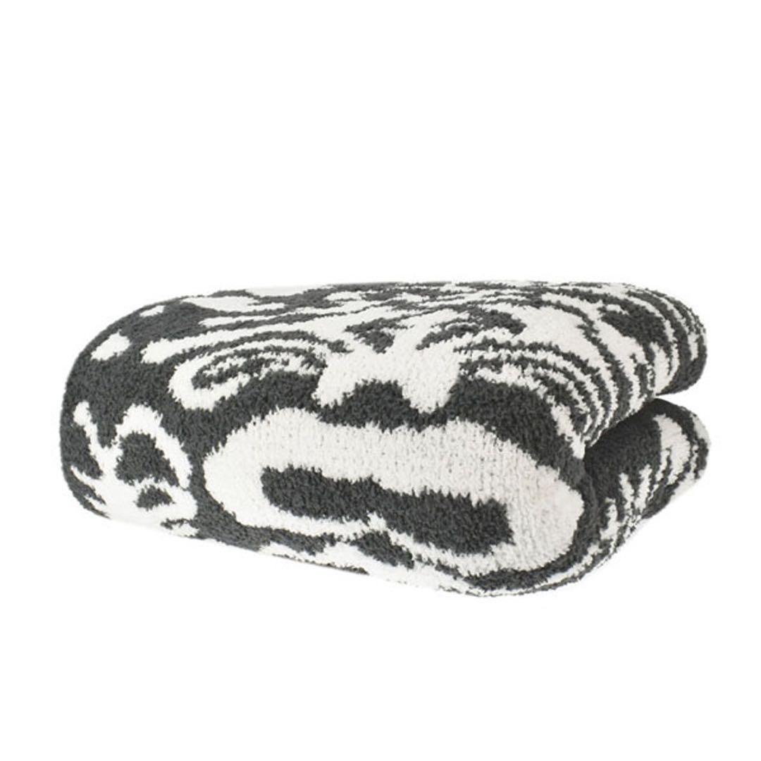 kashwere カシウエア ダマスクブランケット スレートホワイト