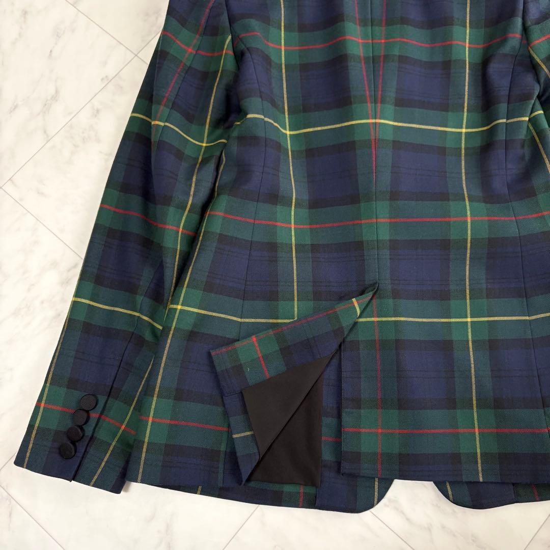 【ローレンラルフローレン】テーラードジャケット　ブリオン刺繍　洗える　チェック