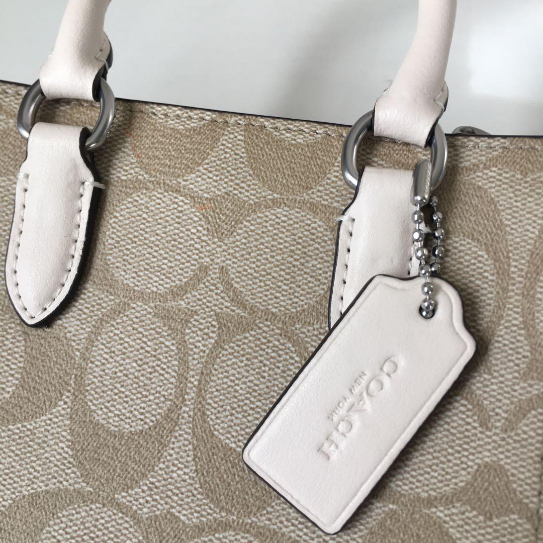 コーチ バッグ レディース ショルダーバッグ 2WAY ハンドバッグ ベージュ