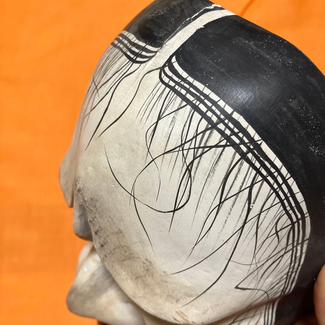 能面　橋姫　木彫り　手彫り