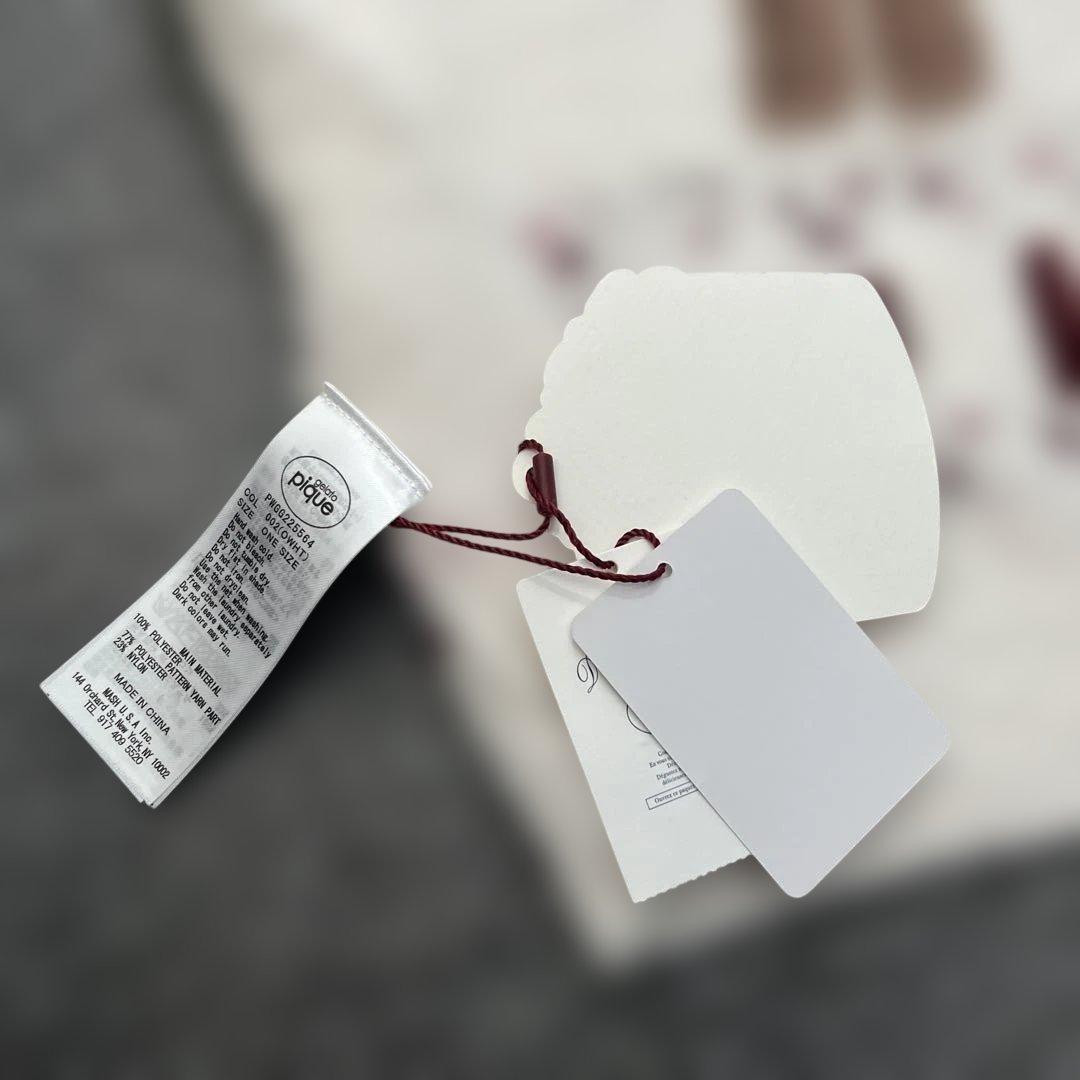 タグ付き　ジェラートピケ　ブランケット　くま