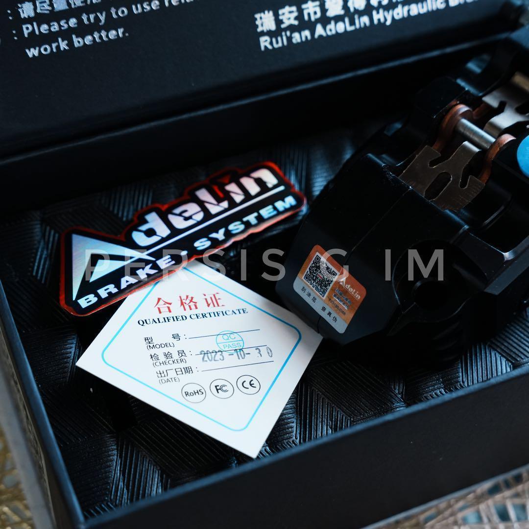 ズーマーやdioに フロントディスク化キット 黒 ブラック フォーク キャリパー