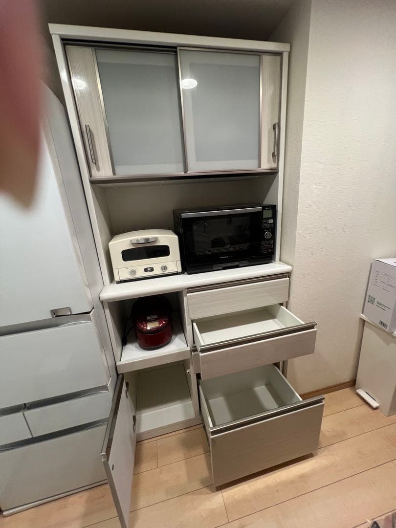 ニトリ 食器棚 キッチンボード ポスティア100 ホワイト