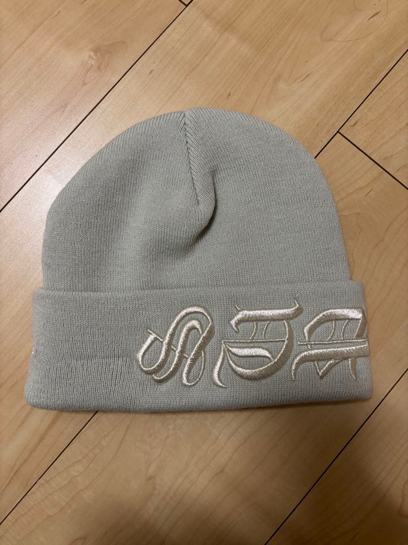 Supreme ニット帽 Blackletter Beanie \"Stone\"