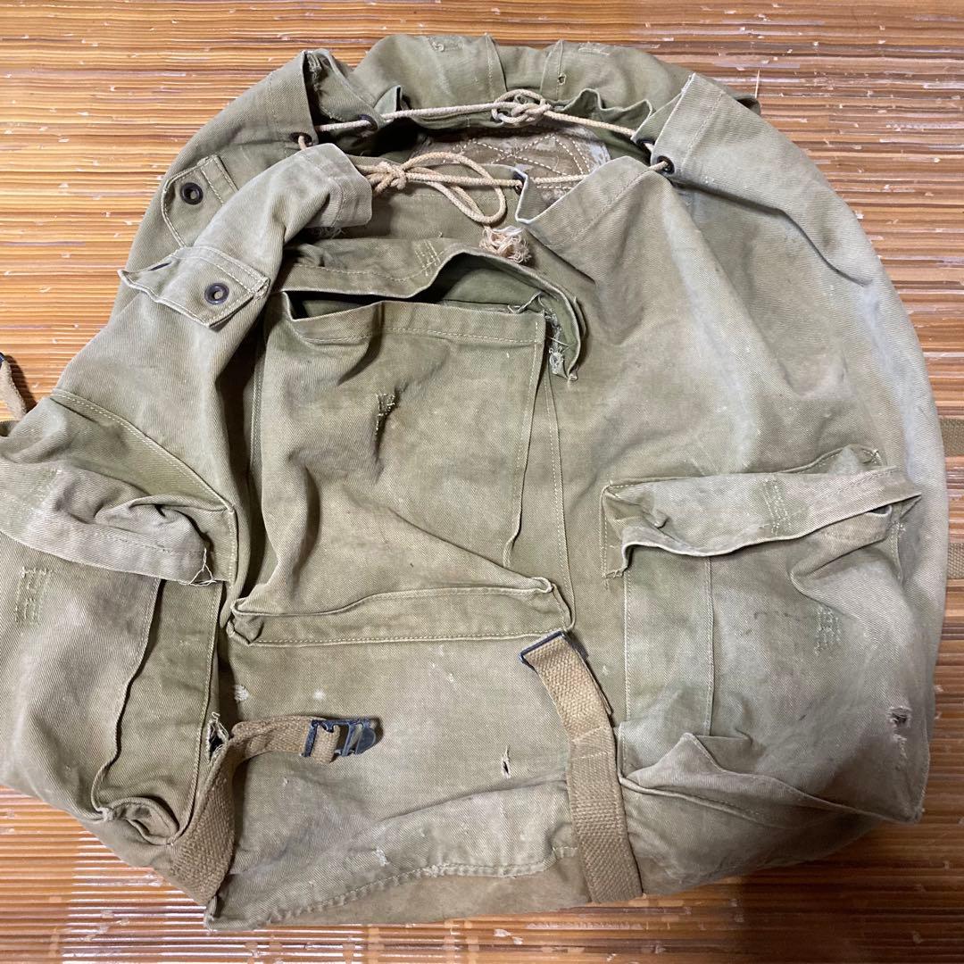 暇人様 WW2 40s US.ARMY Cotton Canvas Bag