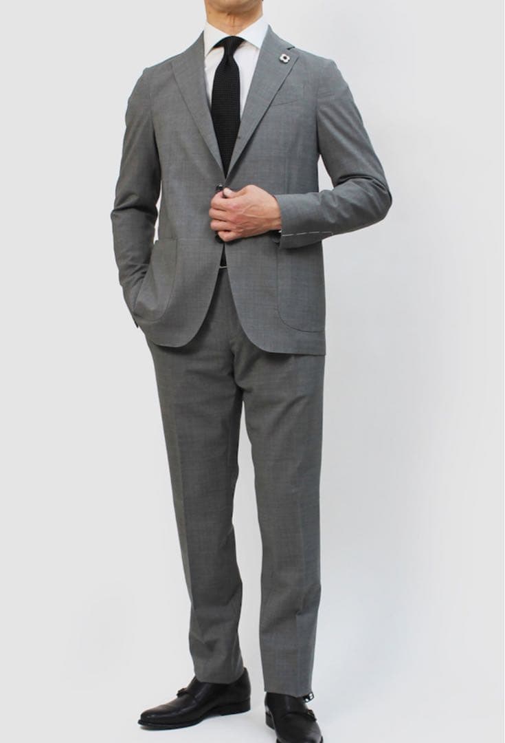 LARDINI トラベルパッカブル　グレー スーツ　セットアップ