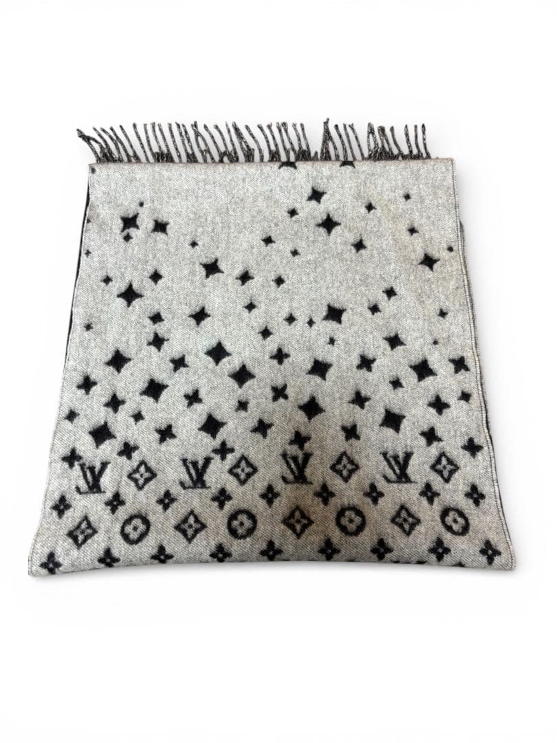 [美品]LOUIS VUITTON エシャルプ モノグラム カシミヤ マフラー
