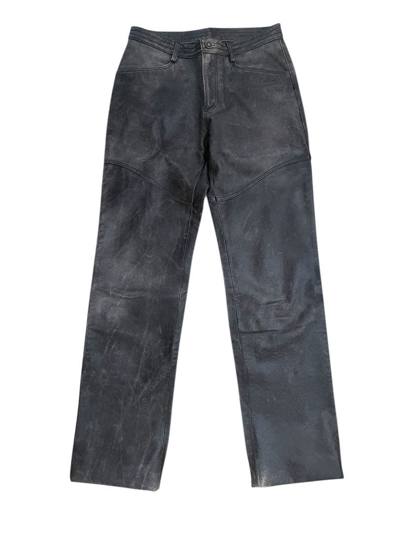 あ*い様 jean paul gaultier レザーパンツ 本革 牛革 90s