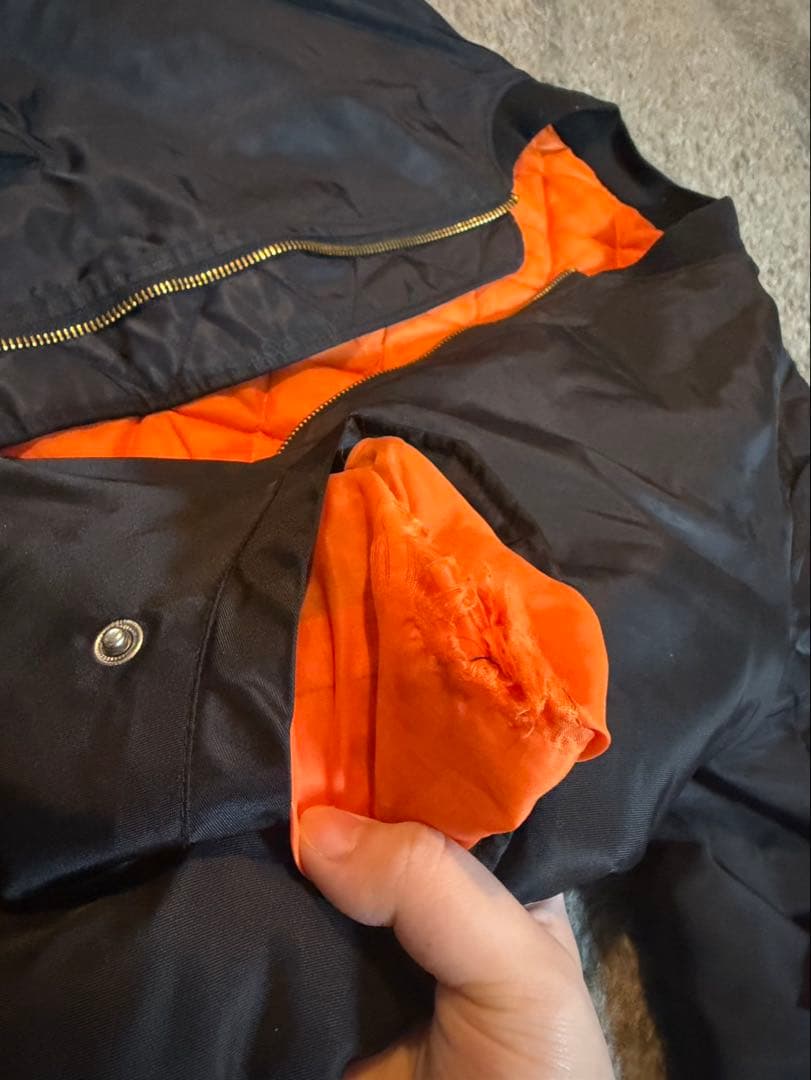 PABLO ブラックMA1ブルゾンジャケット