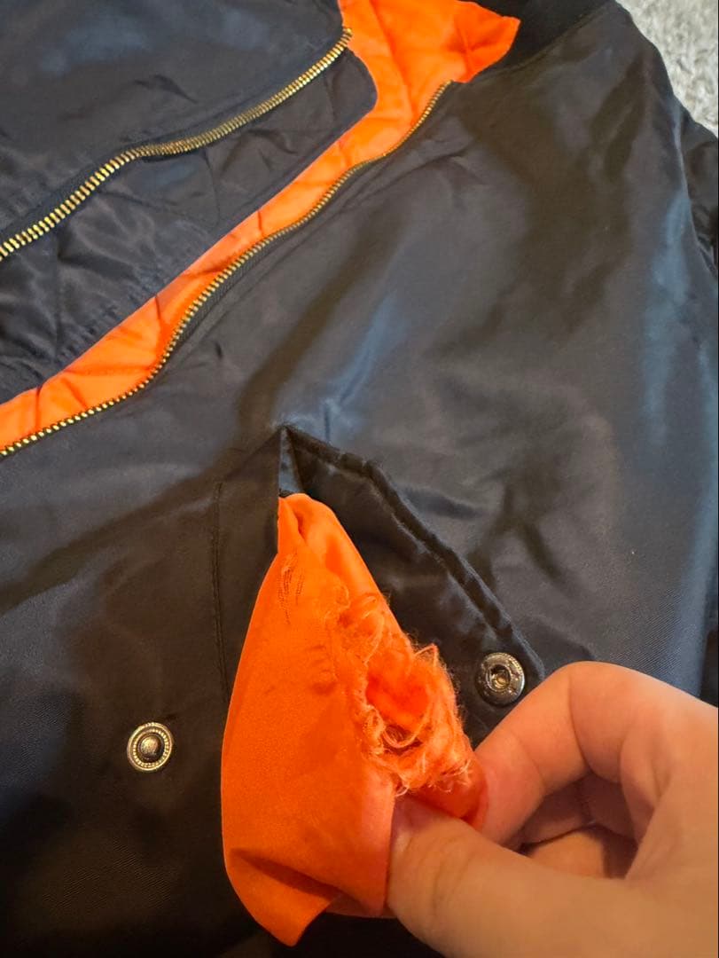 PABLO ブラックMA1ブルゾンジャケット