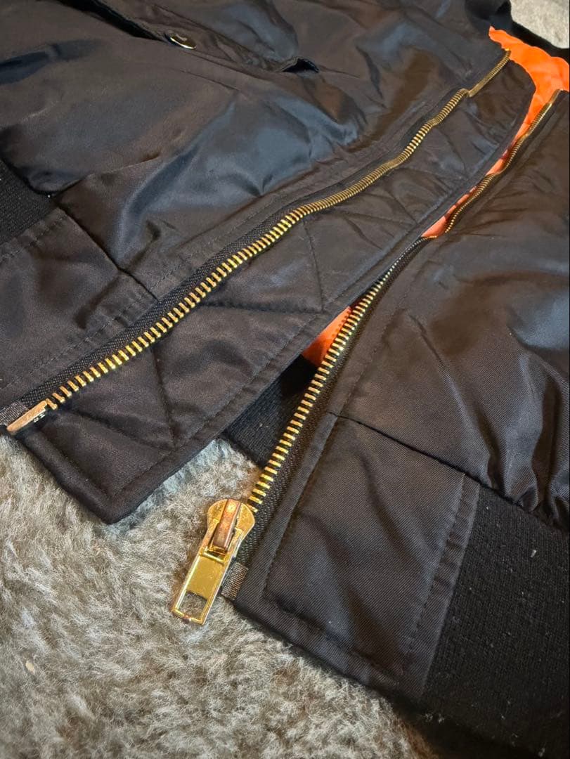 PABLO ブラックMA1ブルゾンジャケット