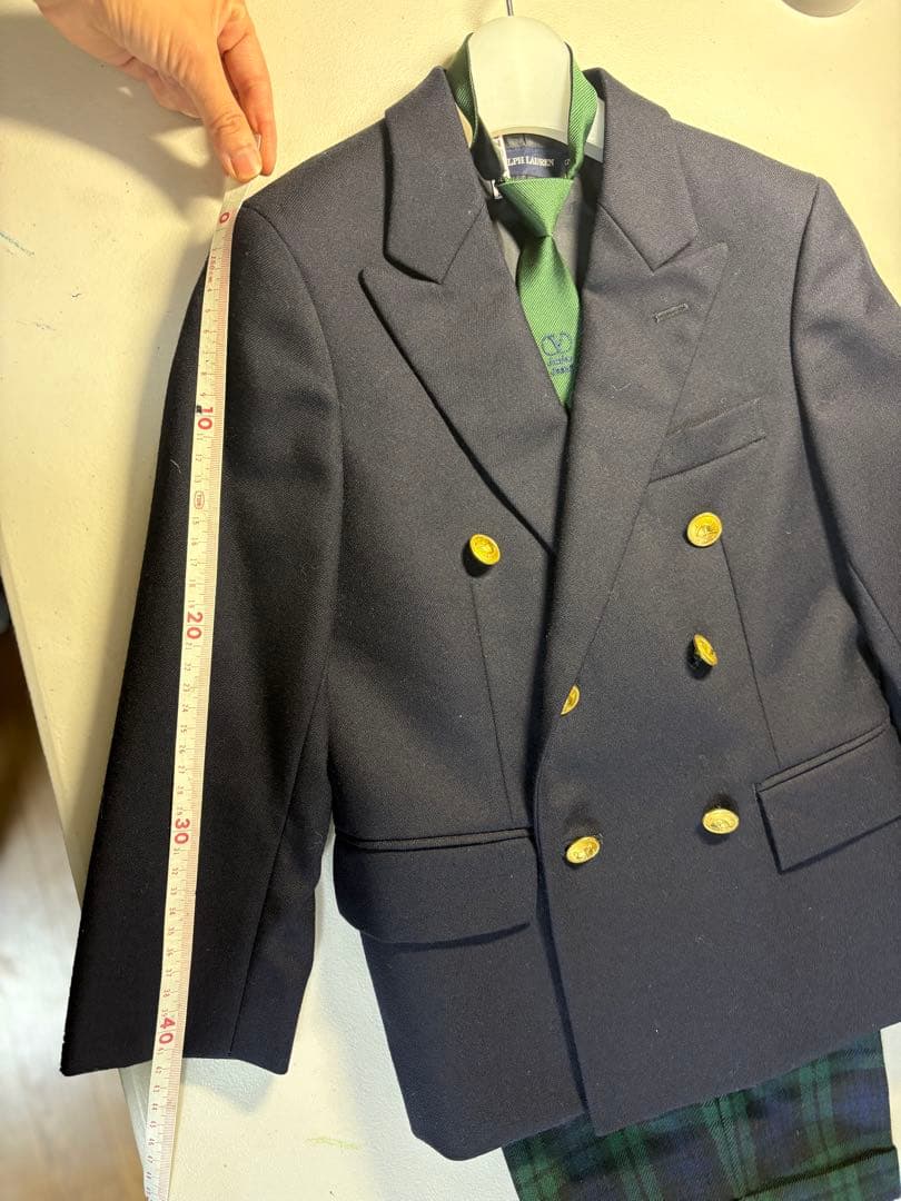 ラルフローレン 120サイズ　濃紺ダブル　セットアップ　美品