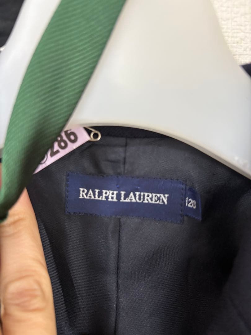 ラルフローレン 120サイズ　濃紺ダブル　セットアップ　美品