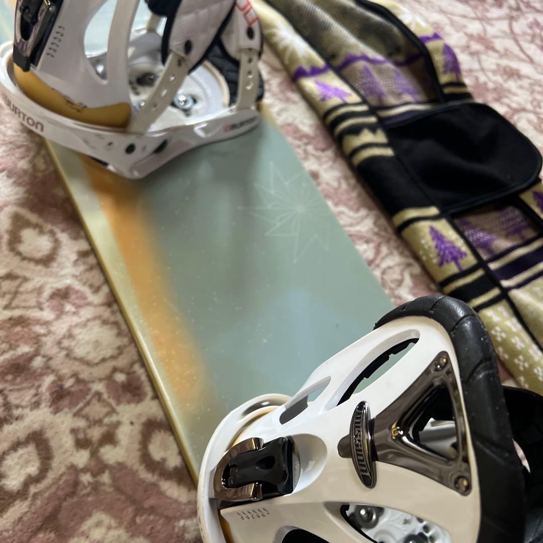 良品 BURTON CLASH 153cm スノーボードセット 初心者向き